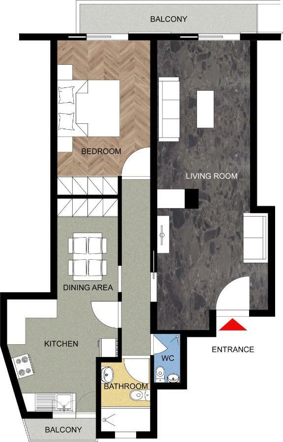 Tranquil Central Apt, Behind Athens Caravel Area Екстериор снимка